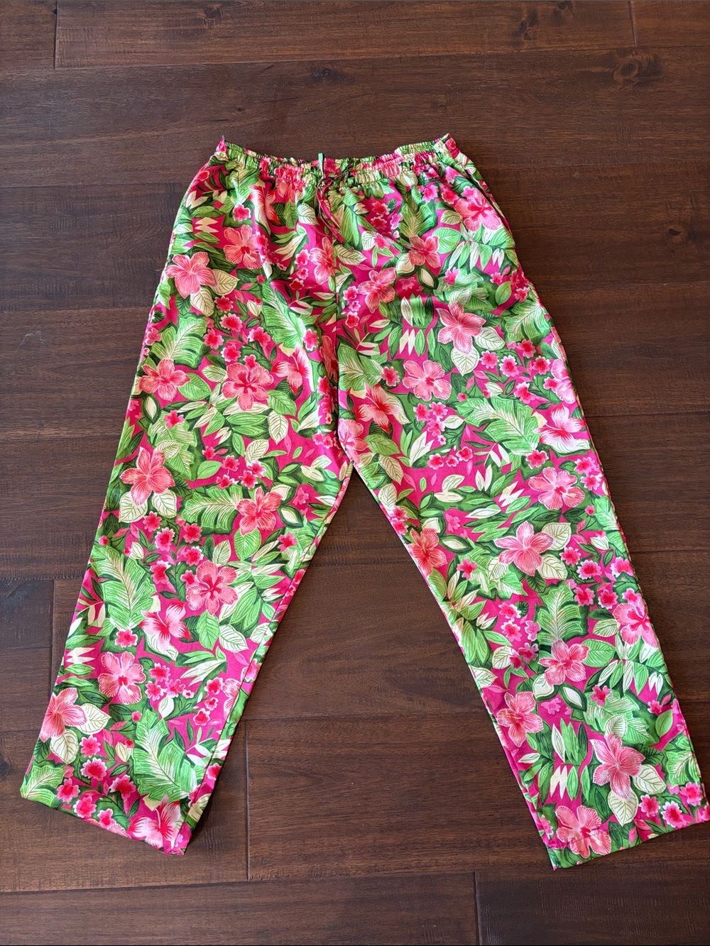 Secret Treasures Floral Pink & Green Pajama Pants